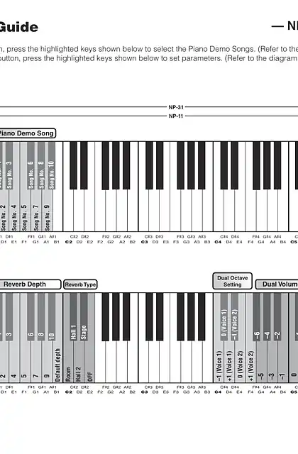 yamaha雅马哈NP-31_NP-11 Quick Operation Guide